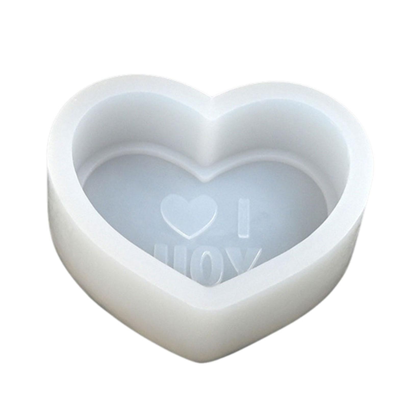 

Valentines Heart Shape Silicones Candle Molds Soap Making Molds Heart Fondant Silicones Molds