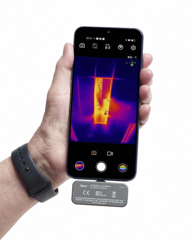 Fluke ISee מצלמה תרמית ניידת עבור (USB Type-C, אנדרואיד) FLUKE-TC01A