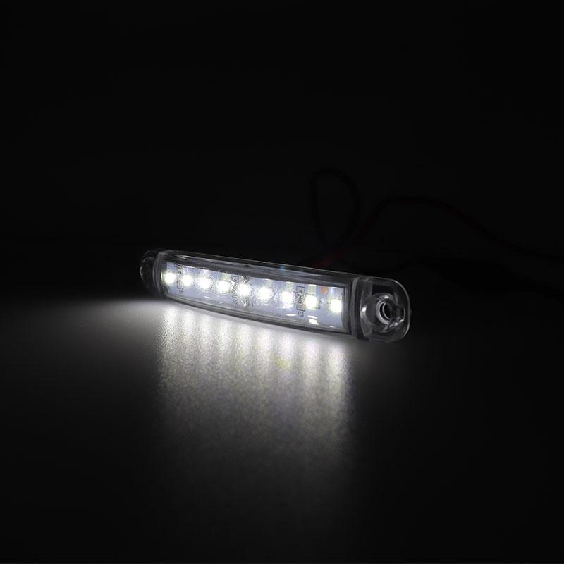 10pcs White 9LED Bus Truck Trailer Truck 24V LED Lights Side Marker Light Waterproof LED Light Tail Indicator Parking Light