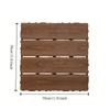 Anti Corrosion Wood Flooring Outdoor Carbonized Wood Flooring Balcony Household Courtyard Flooring Splicing Waterproof Solid