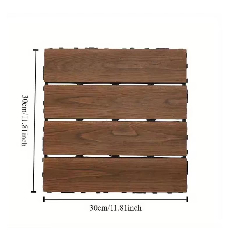 

1/2/4pcs Splicing Solid Wood Flooring And DIY Interconnected Floor Tiles Are Suitable For Outdoor Gardens Terraces Swimming Pool