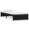 VidaXL Bed Frames Black Solid Wood 75x190 Cm Small Single 814913