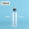 PET Jelly Bottle with Rotating Cap - Liquid Pigment Dropper, Refillable, Available in 60/80/100/200ml Sizes