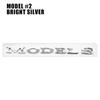 ALG1 1Pc Car Styling Logo Badge For Tesla Model 3 Model S Models Y X ABS 3D Rear Trunk Body Emblem Sticker Decal Decorate Accessories