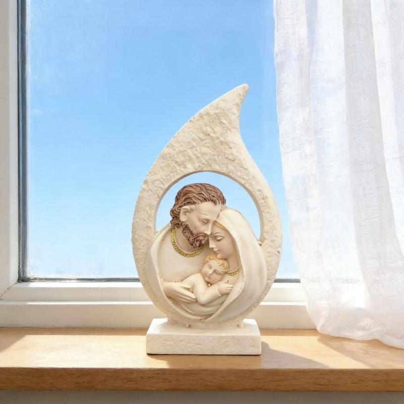 Christmas Nativity Figurines Holy Family Figure Nativity Figure,Table Ornament Religious Christmas Decors for Bedrrom