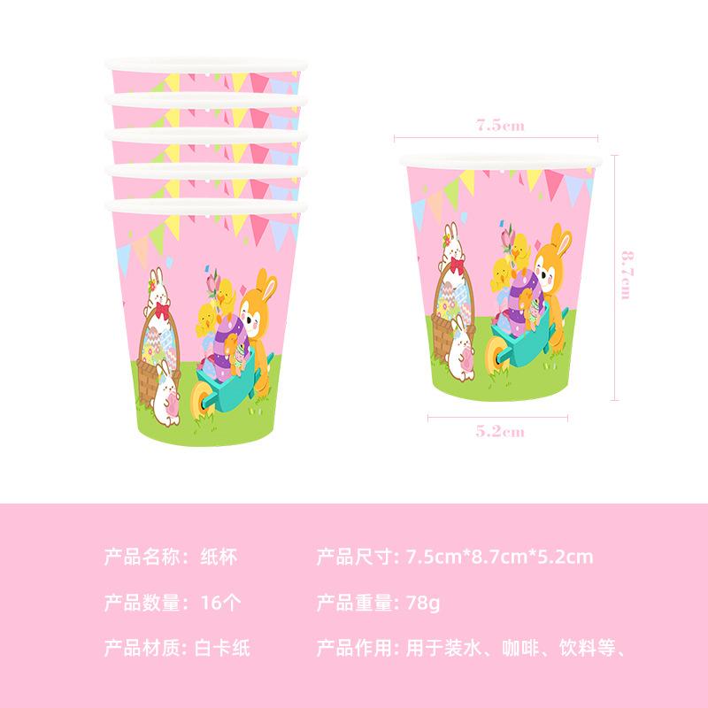 Hasen Ei Ostern Oster-Themenparty Dekorationen Einweggeschirr-Set