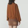 New Balance Sweatshirts Women's Dark Brown Crew Neck Moderate Regular NCF42592-OC