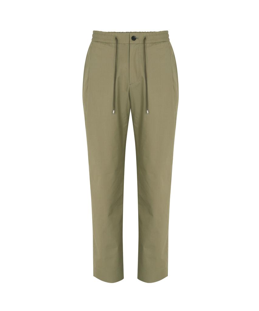 SOLEW Tapered Single-Pleat Elastic Pants_Light Khaki