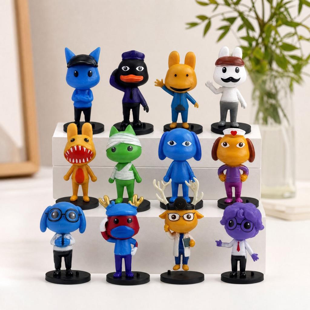 Non-Movable Worker Figure Collectible Toy for Boys and Girls Desk Decoration