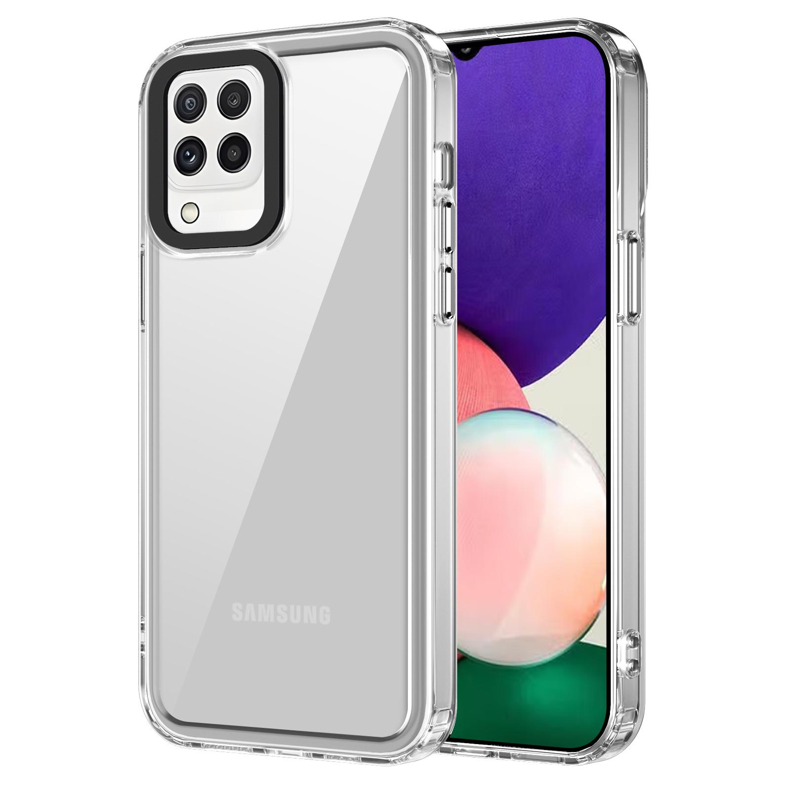 

Для Samsung Galaxy A22 4G (Версия ЕС)/M22/M32 (Глобальная версия) 4G Чехол Защитный PC+TPU Прозрачный Чехол для Телефона Transparent