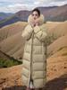 High-quality goose down jacket fox big fur collar long knee to ankle thickened warm new goose down jacket women