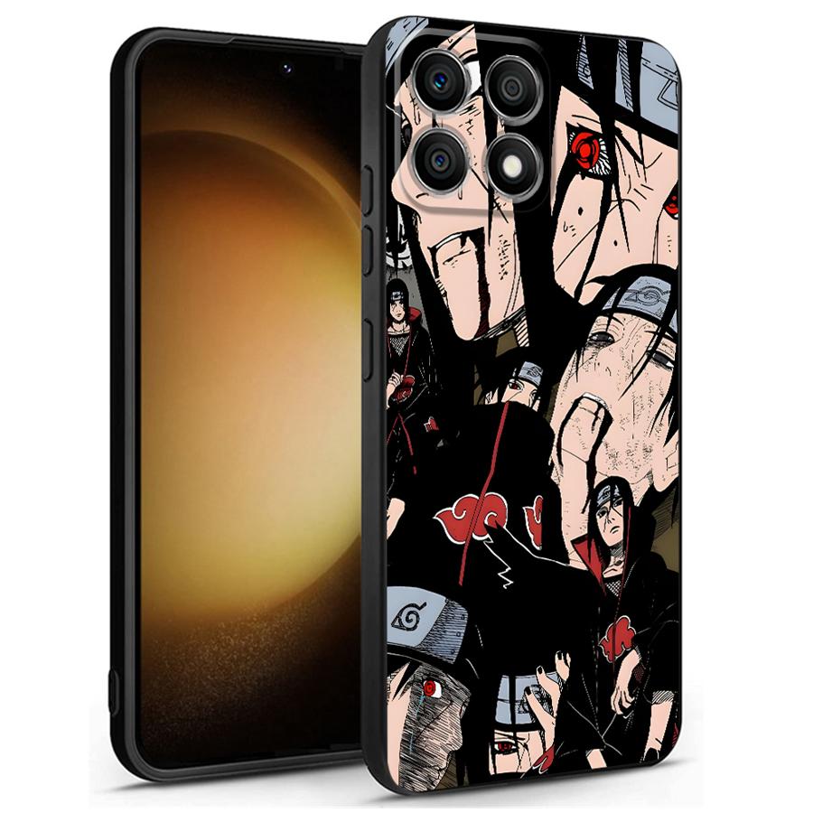 Case for Honor X5b 200 400 Lite X7 X9a X8 X6 90 Magic5Lite 70 8X Black Soft Phone Cover Anime Man Itachi