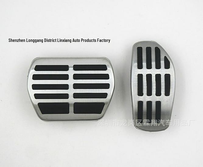 

Fits 2014-2017 Qashqai & Kicks: Stainless Steel Anti-Slip Accelerator & Brake Pedals
