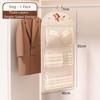 with Hanger Foldable Clothing Hanging Bag Large Capacity Net Bag  Wardrobe Organizer