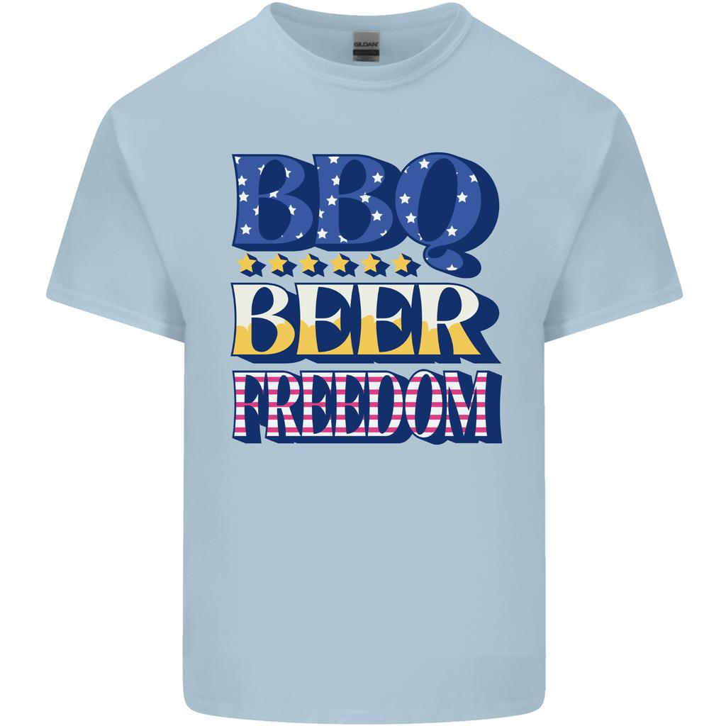 Independence Day BBQ Funny Beer 4th July Unisexs Light Cotton TShirt