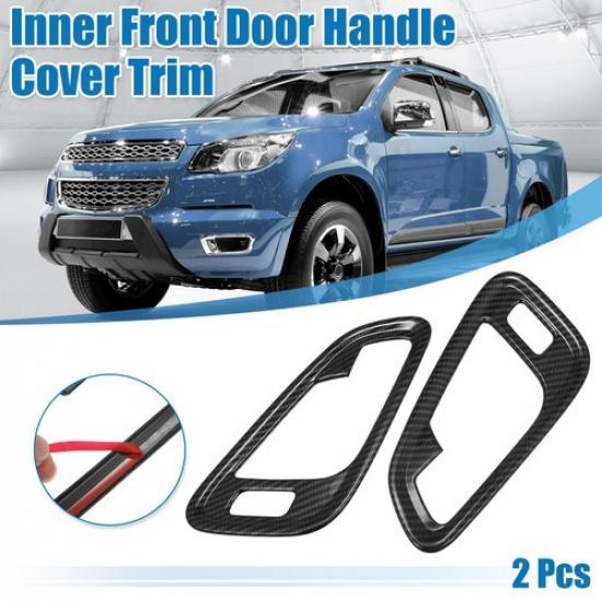2pcs Black Inner Front Door Handle Patch Cover for Chevrolet Colorado 2015-