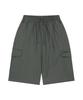 Maha Grid Nylon Bermuda Cargo Short Charcoal(Mg2Gmmpa63A)