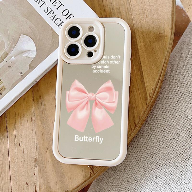 Make Up Mirror Bowknot Phone Case For Huawei Honor 600 Lite 400 Pro 5G 200 X9D X9B X9A X8A X8B X7A X7B X6A X8C X9 X8 Soft Cover