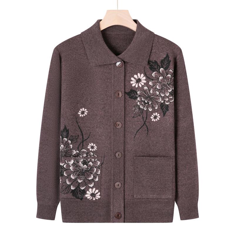 Yalu Women's Plus Size Floral Cardigan Sweater