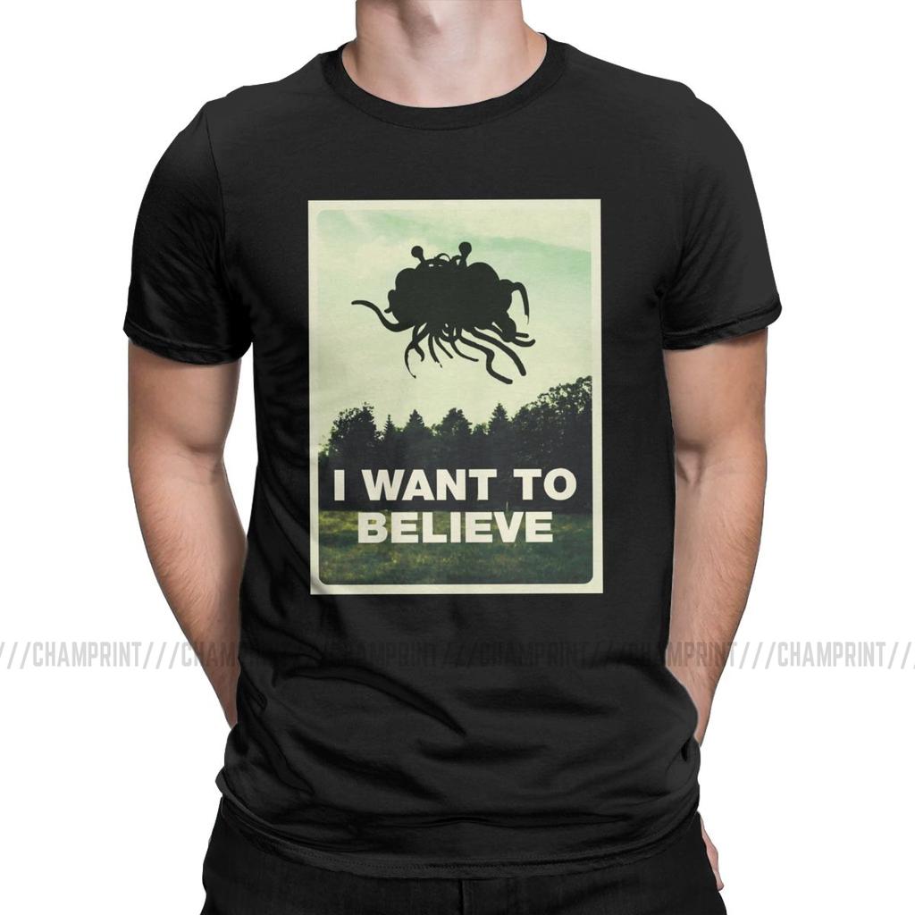 Flying Spaghetti Monsterism Believing T Shirts Men S T Shirts Pastafarianism Fsm Religion Church Novelty Tees