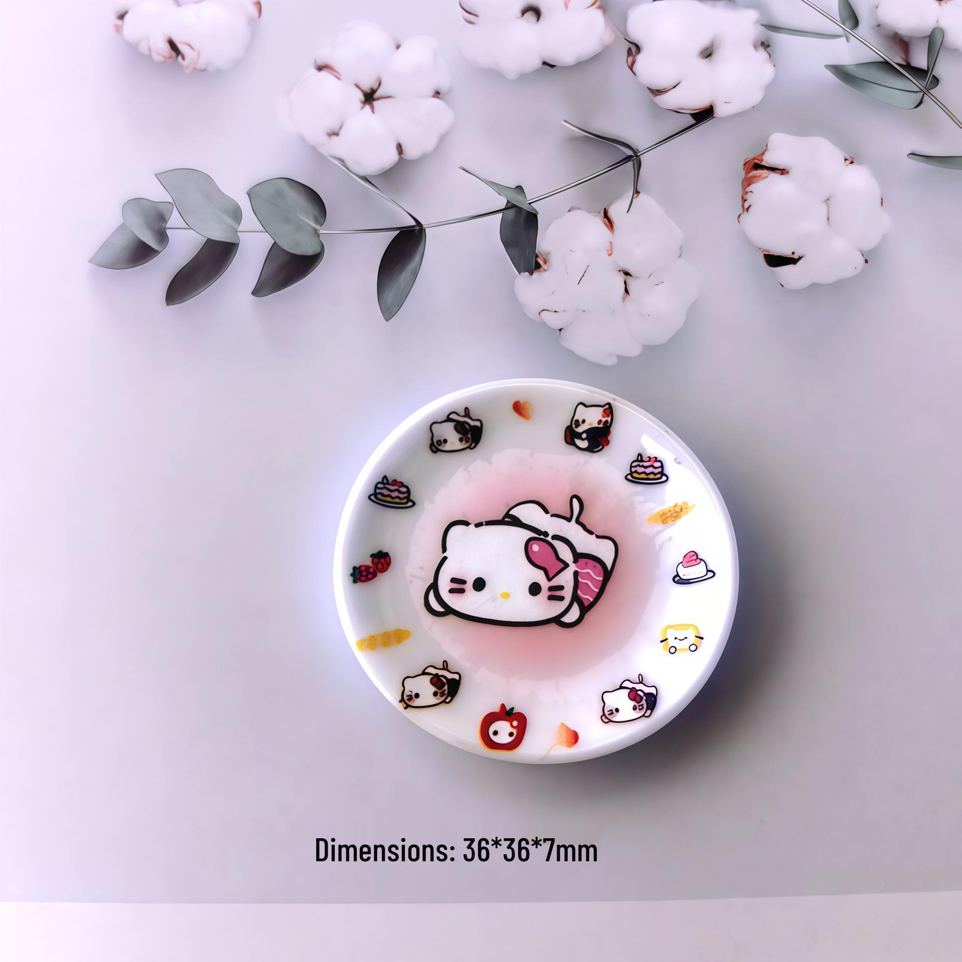 KT Plate DIY Handmade Resin Accessories Kit - Cute Ornaments & Creative Material Pack Small Card