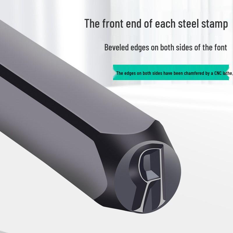 High Hardness Alloy Steel Hand-Stamping Jewelry Punch Tool for English Letters and Numbers