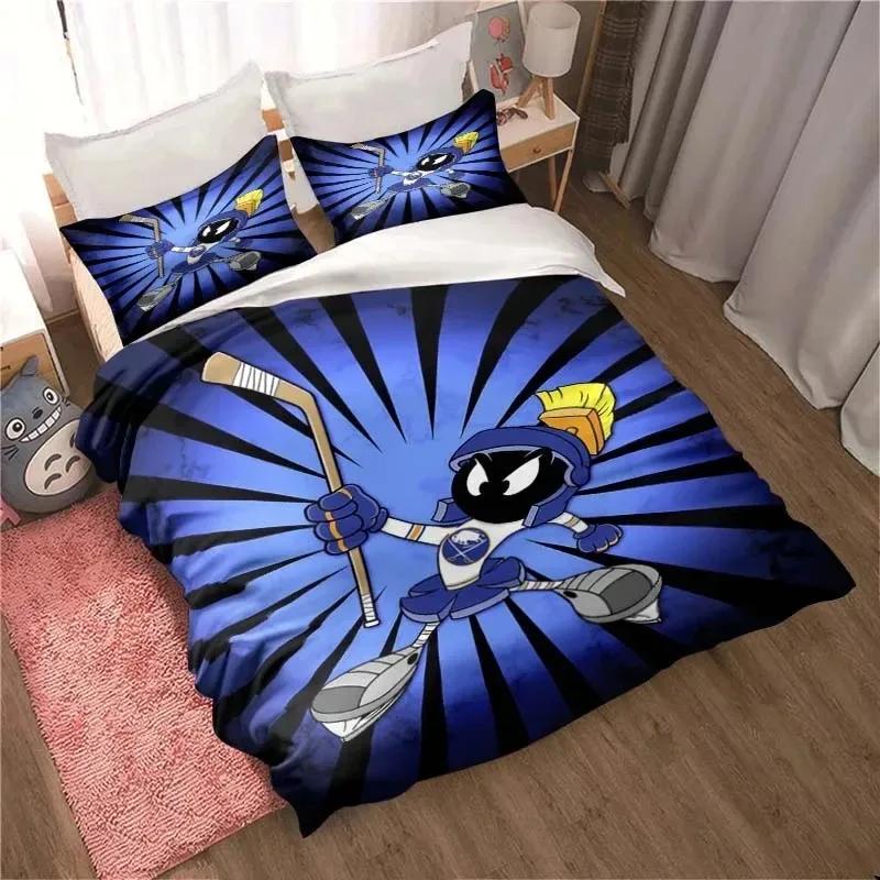 3D Print Marvin the Martian Cartoon Bedding Set Double Twin King Duvet Cover Comforter Pillowcase Boys Girls Adults Bedroom