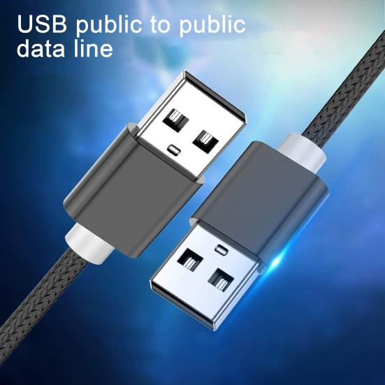 Super Extension Cable Cord Male Speed Dual-head USB2.0 to Male Data for Mobile Hard