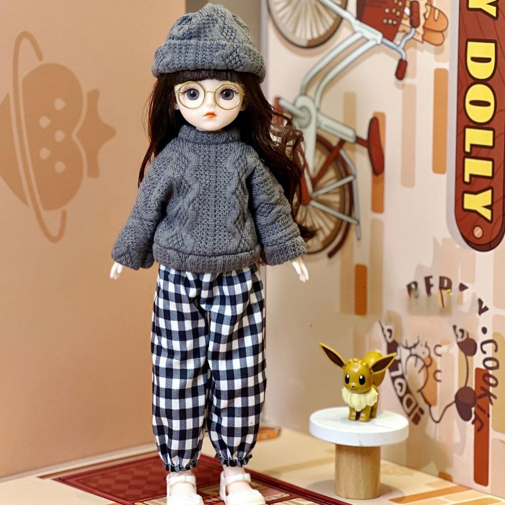 Thick Hair 30cm Bjd Doll Korean Makeup Look 1/6 BJD Doll Mini Girl Toy  Girls Gifts