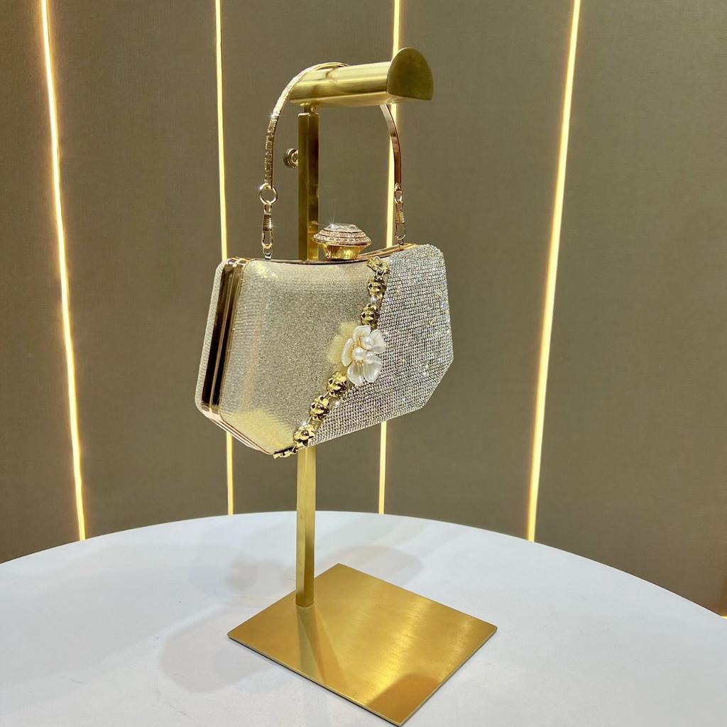 Luxury Shiny Diamond Ladies Clutch Fashion Chic Party Ladies Clutch Suitable for Dinner Bags