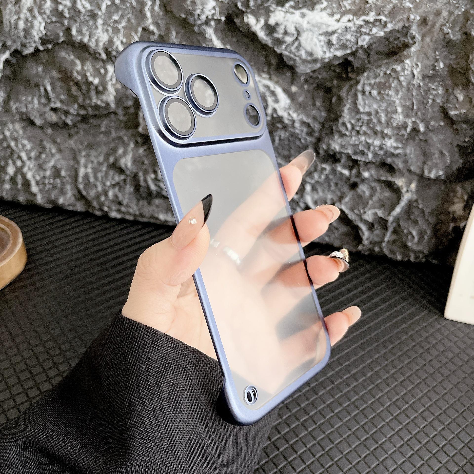 

iPhone 17 Air Borderless Matte Electroplated Ultra-Thin Anti-Drop Hard Case for Apple 16 Pro Max iPhone 15 Pro