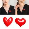 Red Heart Shape Enamel Pins Sweater Shawl Pins Heart Shape Lapel Pins for Shawls