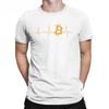 Men's Bitcoin Heartbeat Graphic T Shirts Cryptocurrency Pure Cotton Tops Awesome Crew Neck Tee Shirt for Men Camisas T-Shirts
