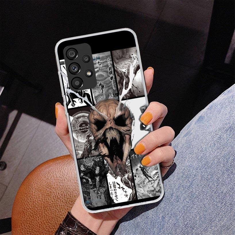 One P-Punch-Man Garou Phone Case For Samsung Galaxy A52 A32 A22 A12 A51 A31 A50S A30S A20S A10S Note 20 Ultra 10 Plus S10 A72 A7