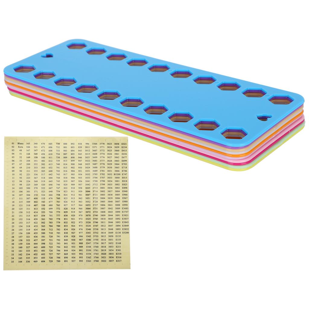 20Pcs Cross Stitch Threads Organizer Embroidery Plastic Winding Board 1Pc Digital Sign