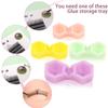 Lash Glue Cups Dual Hole Cone Shape Extended Time Eyelash Extension Supplies Professional Lash Volume Organizer