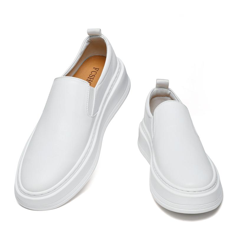 Mode Heren Casual Leren Schoenen Leer Slip-on Herenschoenen Bruiloft Dres Mocassins Heren Zakelijk Kantoor Loafers Alles-passende Flats Schoenen