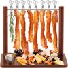Bacon Display Rack Wooden Bacon Tray Hanger Serving Dishes Meat Display Holder for Wedding Home Party Housewarming Gifts