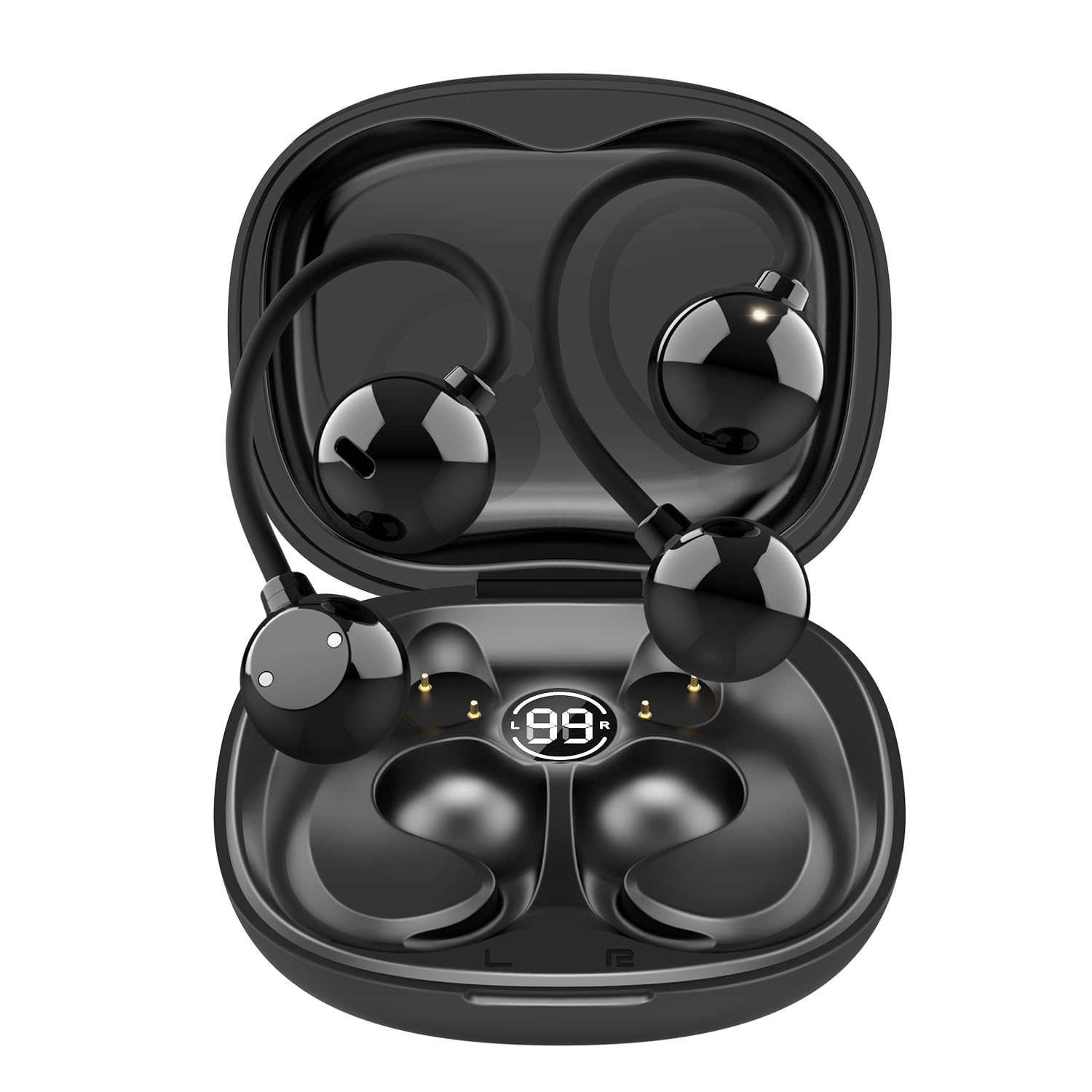 

Bluetooth Wireless Earbuds [2025 Ultimate Evolution Spherical Earbuds with Exquisite Fit and Cutting-Edge Bluetooth 5.4] Open-Ear, Hi-Fi Sound