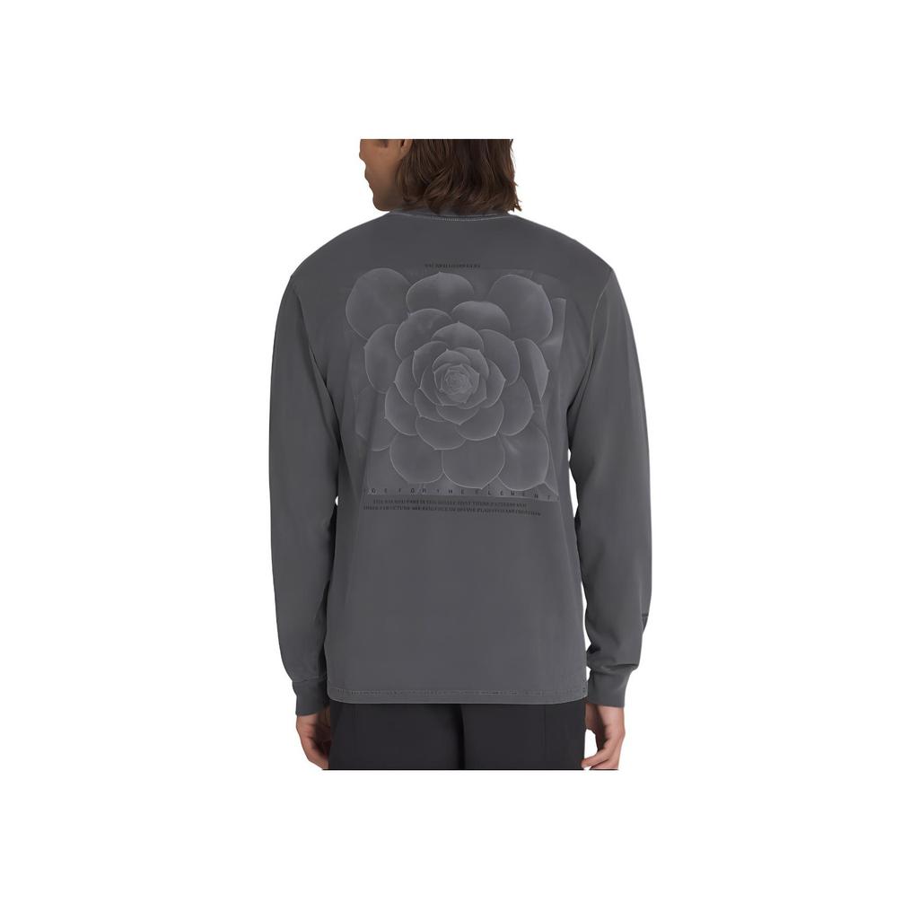 Vans Letter Pattern Vintage Comfortable Long Sleeve T-Shirt Unisex Tops Black VN000M2ZBLK