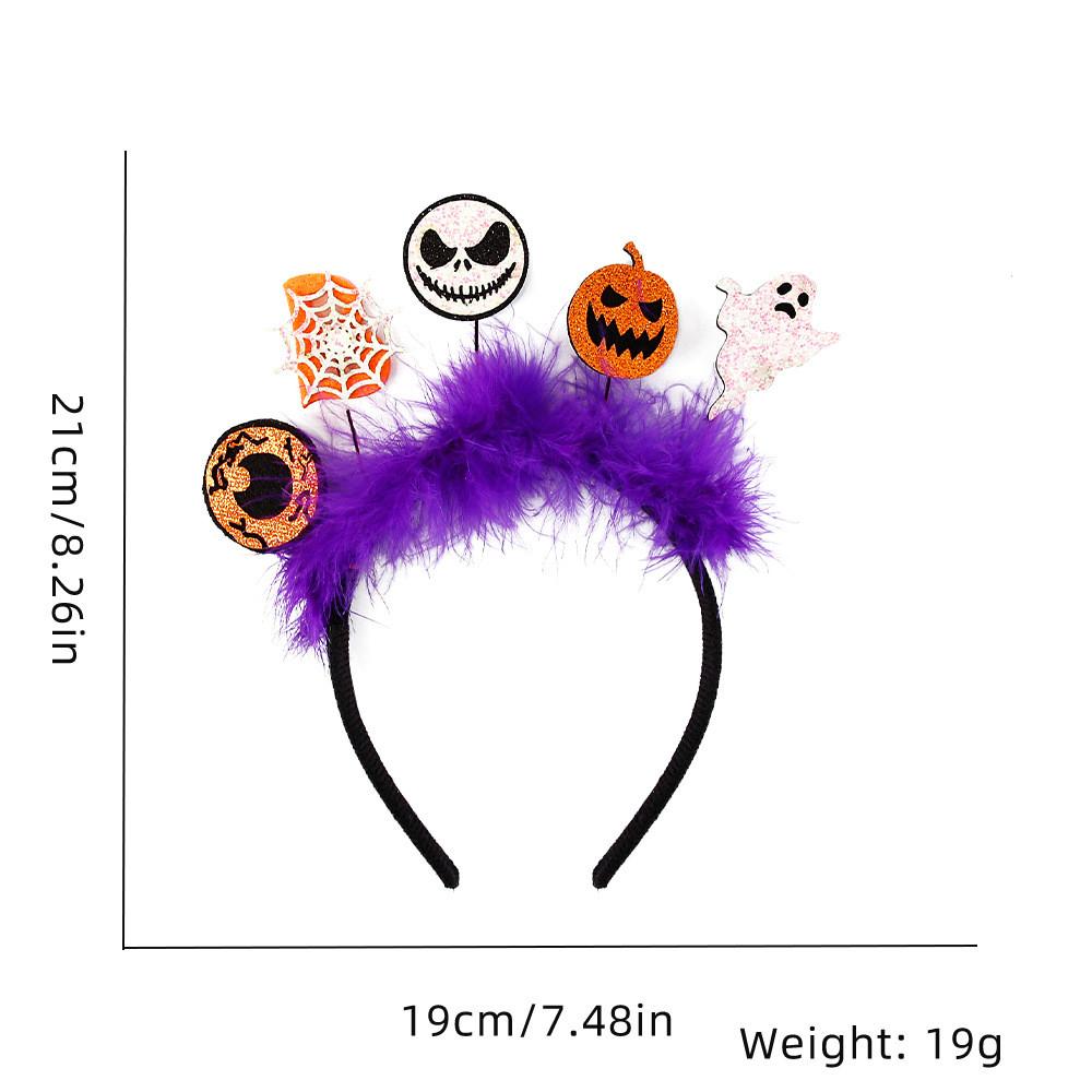 Festive Halloween Headband Accessories Featuring Adorable Bat Pumpkin And Cat Designs