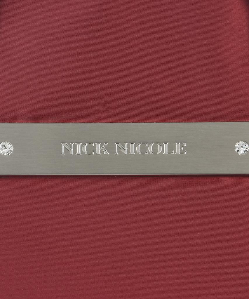 Nick&Nicole Crystal Nylon Combi Boston Bag_Burgundy
