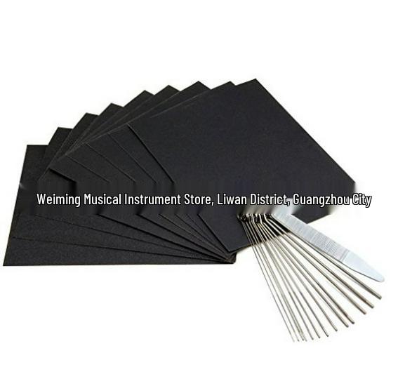 

Guitar Nut Groove Sander & File Set for DIY Repair 240, 320, 400 grit sandpaper (3 sheets each)