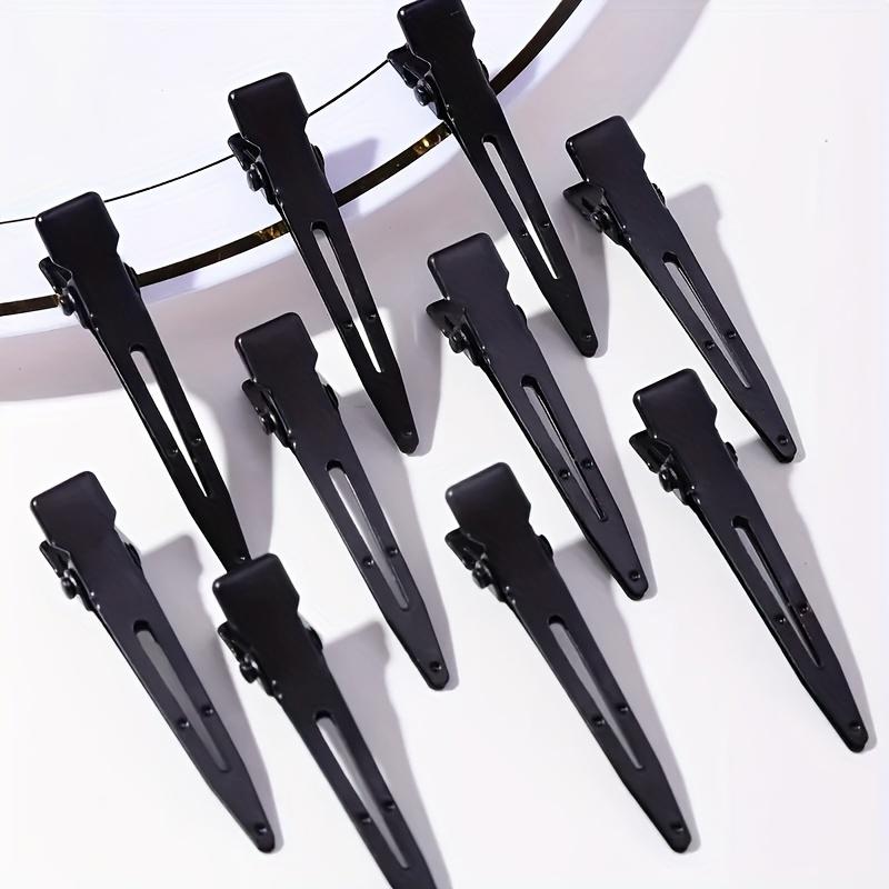 

Black Duckbill Clips for Hair Salons, Styling, And Dyeing Accessories. 10PCS чёрный