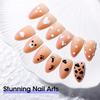 2pcs New Multifunctional Nail Art Dotting Pen Press-Type Multi-Headed Size Nail Point Ballpoint Pen Wave Point/Smudge/Spot Drill
