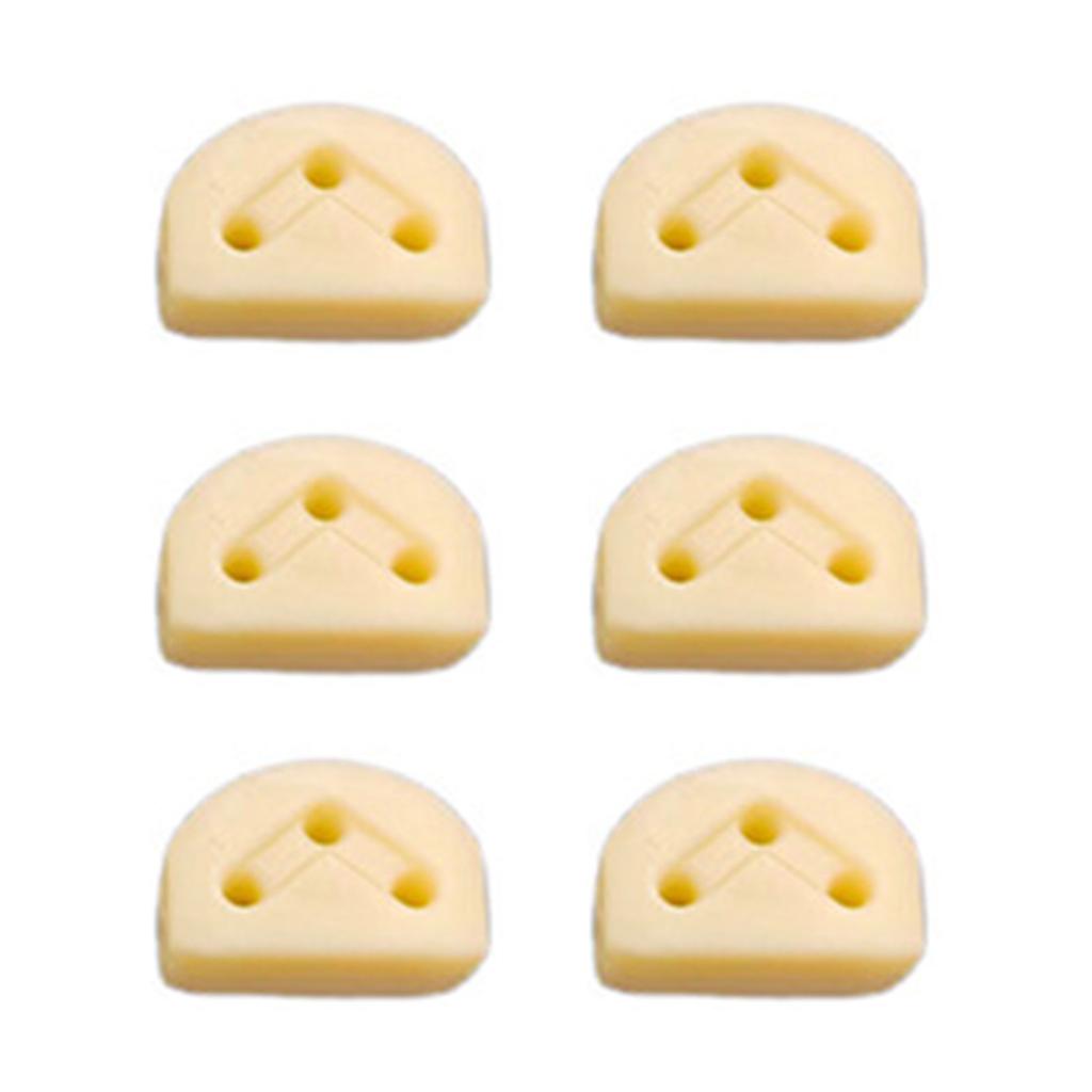 6Pcs Classical Guitar String Retainer Guitar String Ties Bridge Beads Guitar Rollers String Trees for Folk Guitar