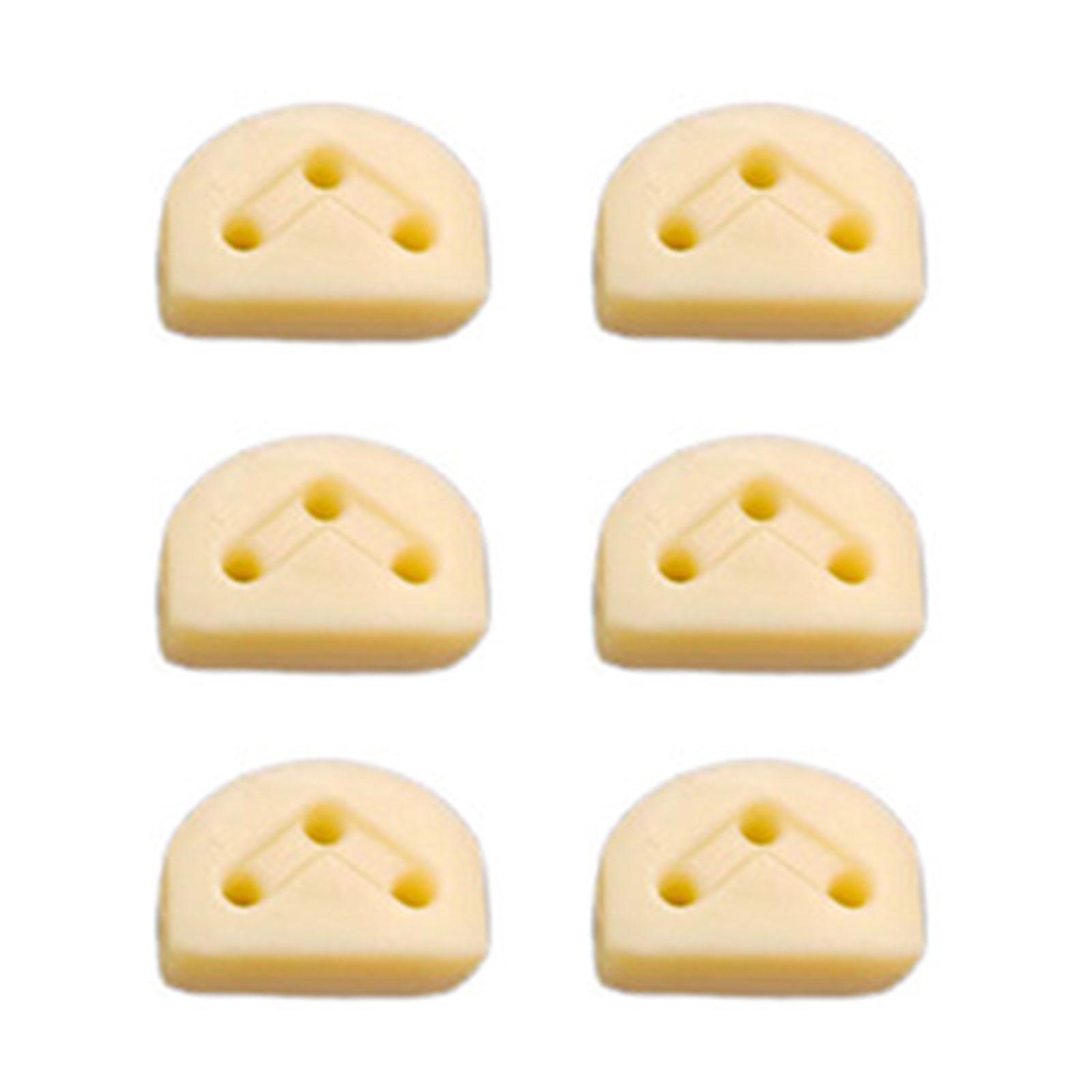 

6 шт. Классический гитарный струнодержатель Струнные завязки Гитарные бриджевые бусины Гитарные ролики Стринг-деревья для фолк-гитары абрикосовый