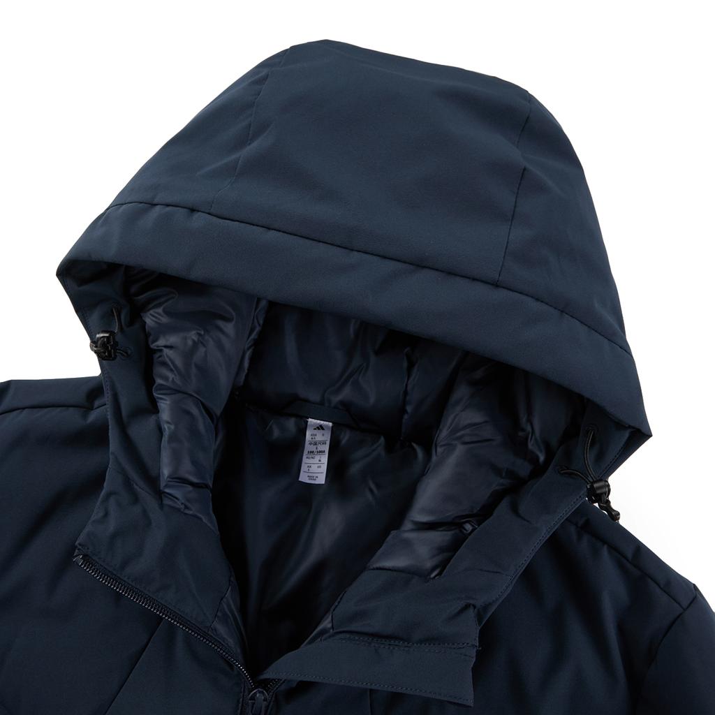 adidas Giacca da uomo con cappuccio e zip, lunghezza media, piuma d'anatra 600 Fill Power, KC2161