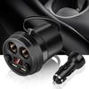 Cup Dual USB Car Charger with Wire Multifunction Cigarette Lighter for Phone Tablet PC