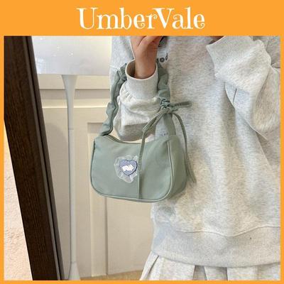 Trendy Canvas Shoulder Bag For Women 2023 Fall Fashion Retro Underarm Bag Street Style